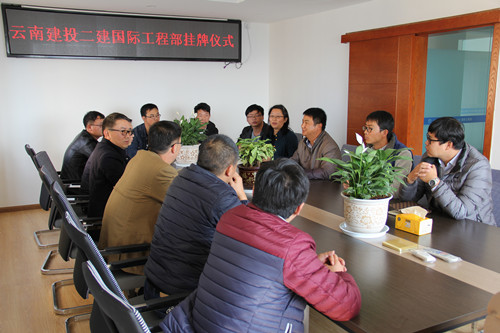 公司國(guó)際工程部掛牌成立