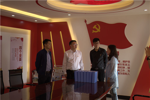 公司領導到建設產(chǎn)業(yè)化分公司黨支部調(diào)研標化黨支部建設情況