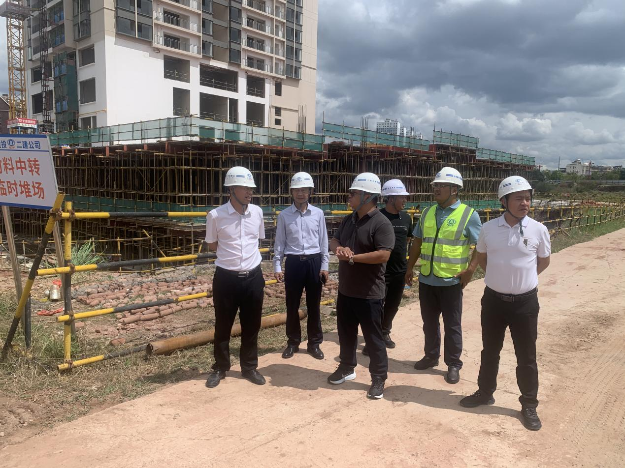 【搶抓黃金期 奮戰(zhàn)100天】陳定華、董學友到楚雄新航鴻雅房地產(chǎn)開發(fā)建設項目（3#、5#、6#）調(diào)研